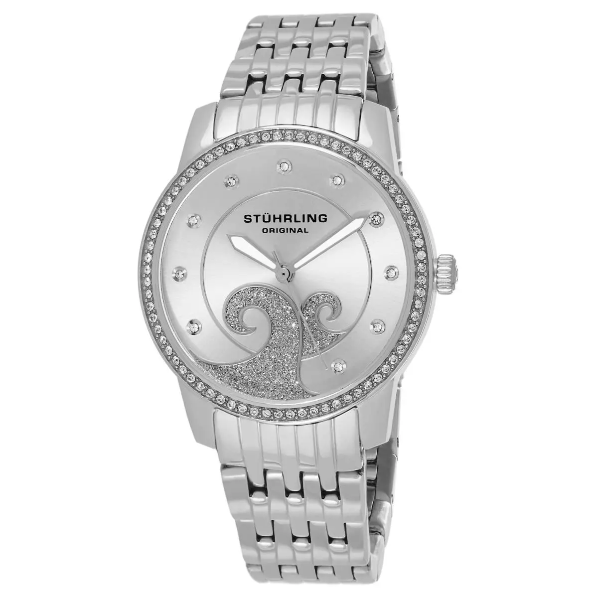 Stuhrling 569.01 569 01 Coronet Quartz Crystal Accented Bracelet Womens Watch by Stührling