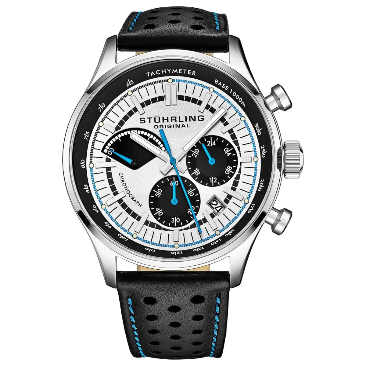 Stuhrling Men`s Monaco White Dial Watch - 934.01 by Stührling