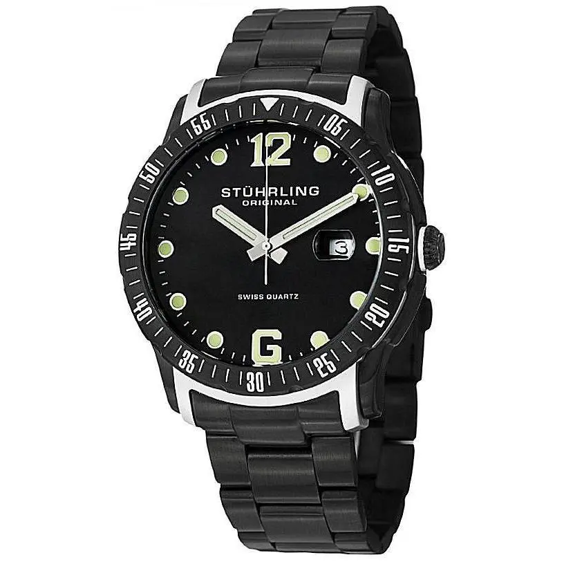 Stuhrling Original 421 335B1 Trofeo Quartz Stainless Steel Mens Watch