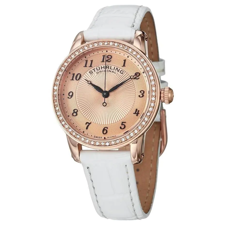 Stuhrling 651 03 Symphony Analog Display Quartz White Womens Watch