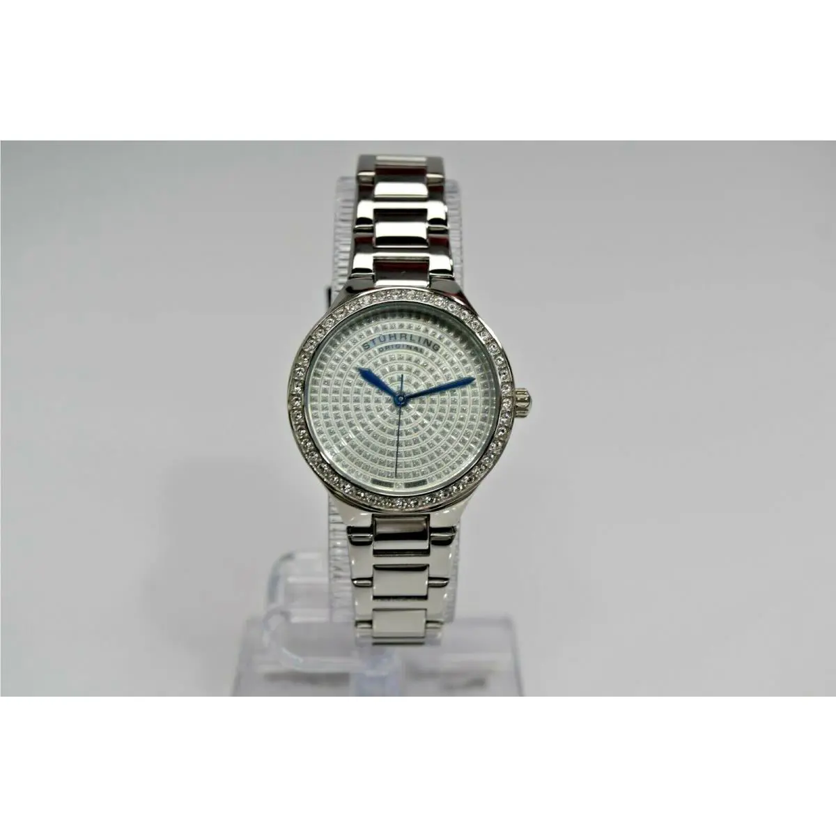 Stuhrling Symphony Small Stainless Steel White Crystals 683.01 Swiss Watch