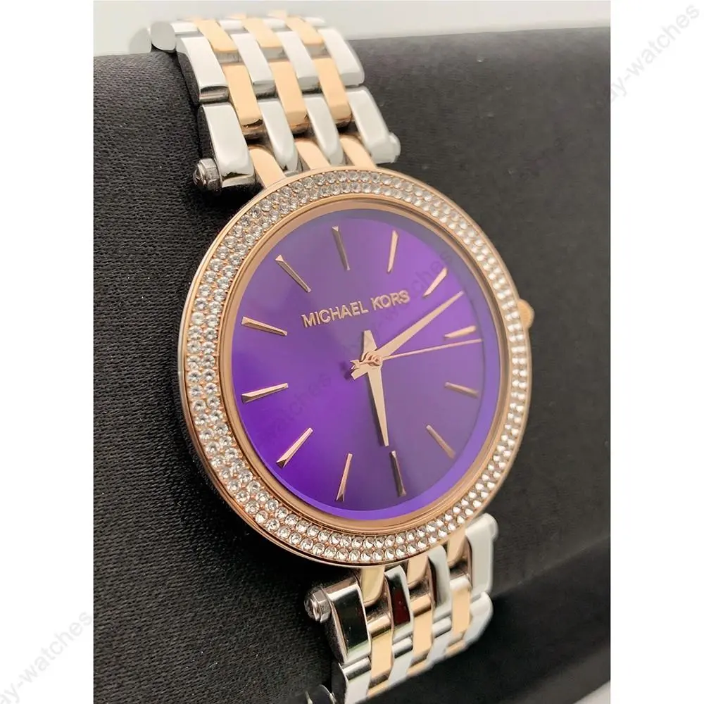 Michael Kors MK3353 Darci Two Tone Stainless Steel Bracelet Women`s Watch