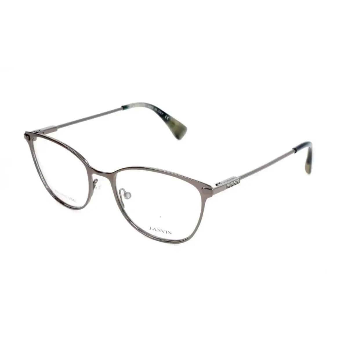 Lanvin Rx Eyeglasses Metal Frame - VLN095S 0568 - Gunmetal Grey 52-18-140 - Frame: Gunmetal