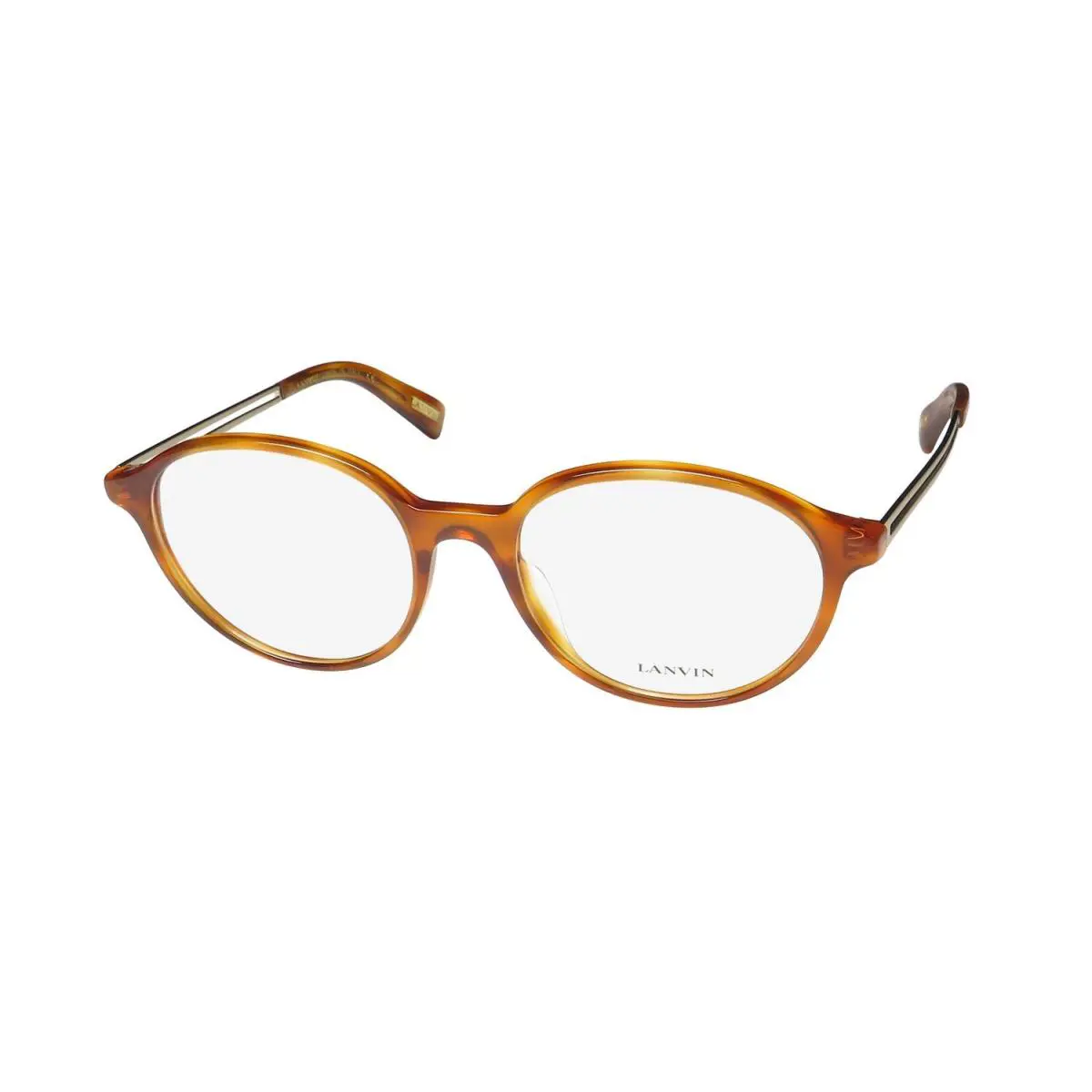 Lanvin VLN764 Glasses Brown Italy Plastic 52-18-140 06ZG Full-rim Womens