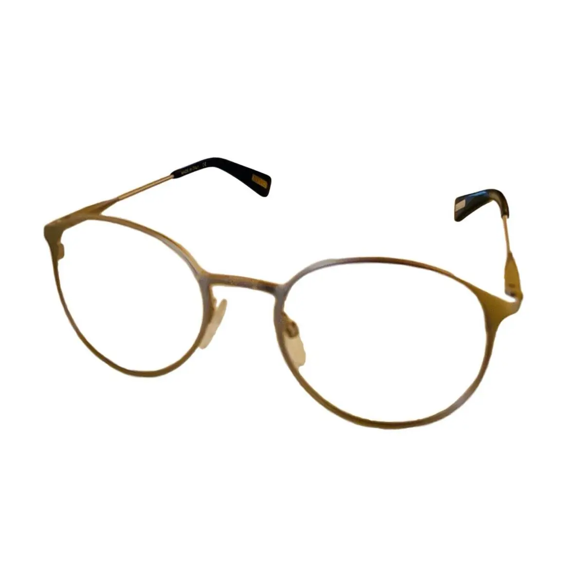 Lavin Mens Silver Round Metal Eyewear Frame VLN081 0S80 50mm by Lanvin