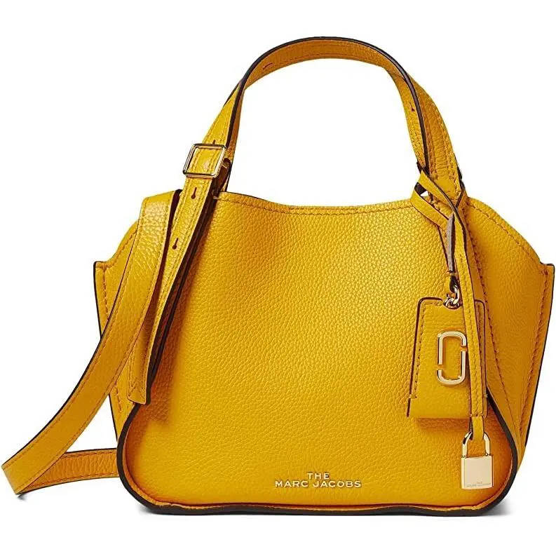 Marc Jacobs The Mini Director Tote Leather Bag Artisan Gold