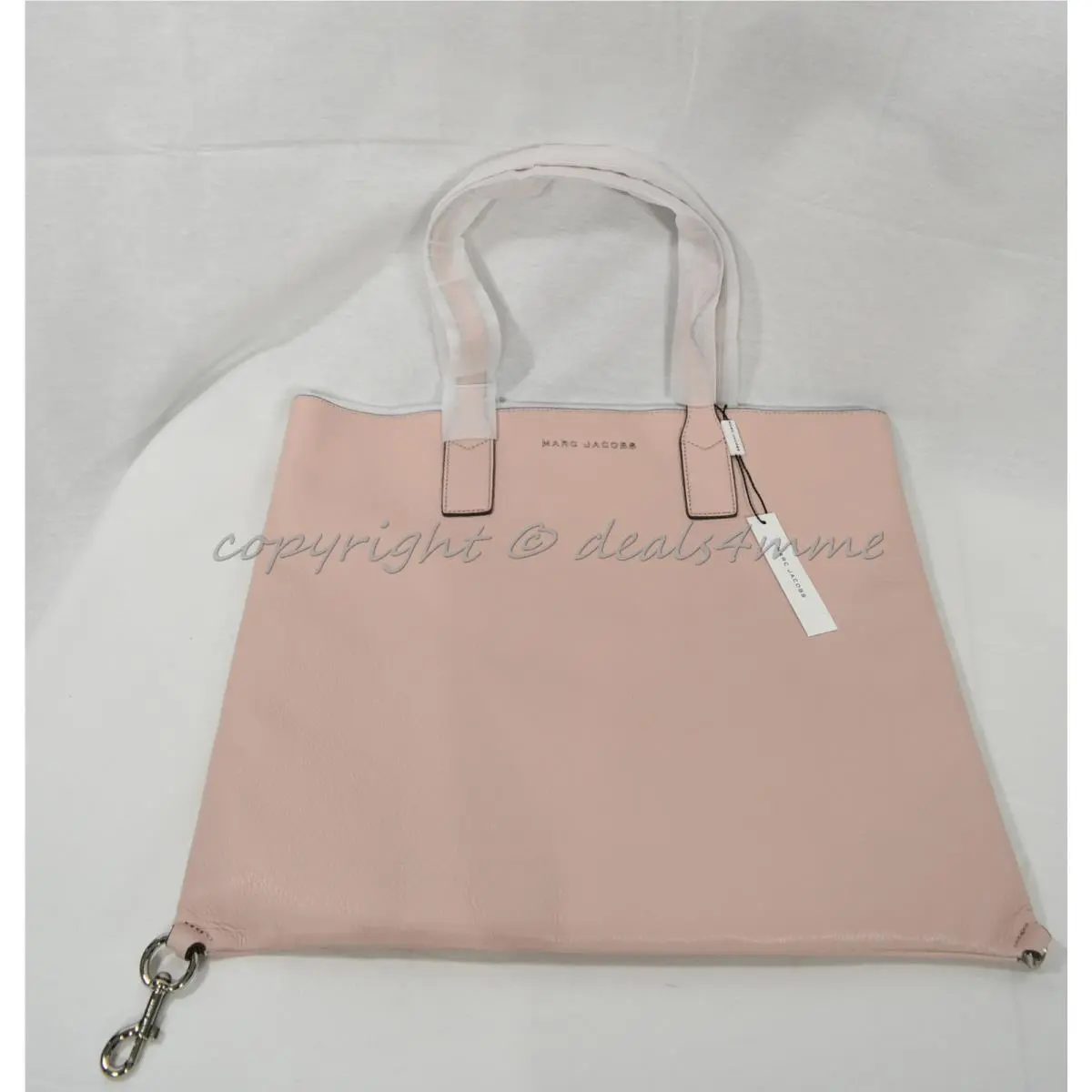 Marc By Marc Jacobs M0008126 Wingman Leather Tote / Shoulder Bag in Rose Quartz