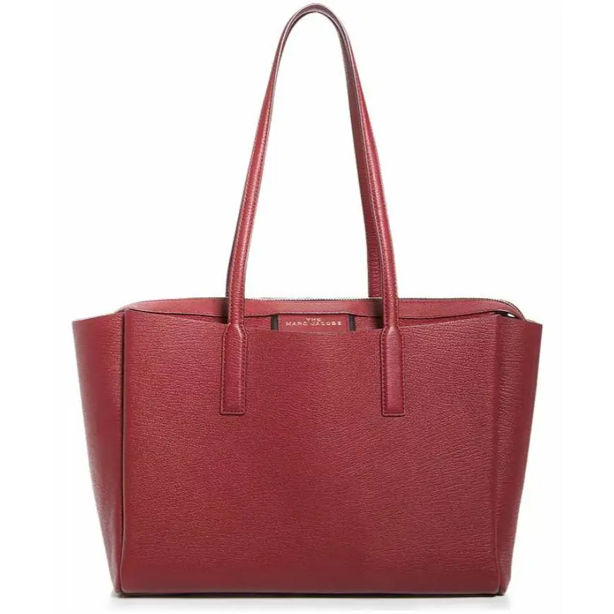 Marc Jacobs The Protege Leather Tote Color: Cabernet Red /gold Hwr Dust Bag