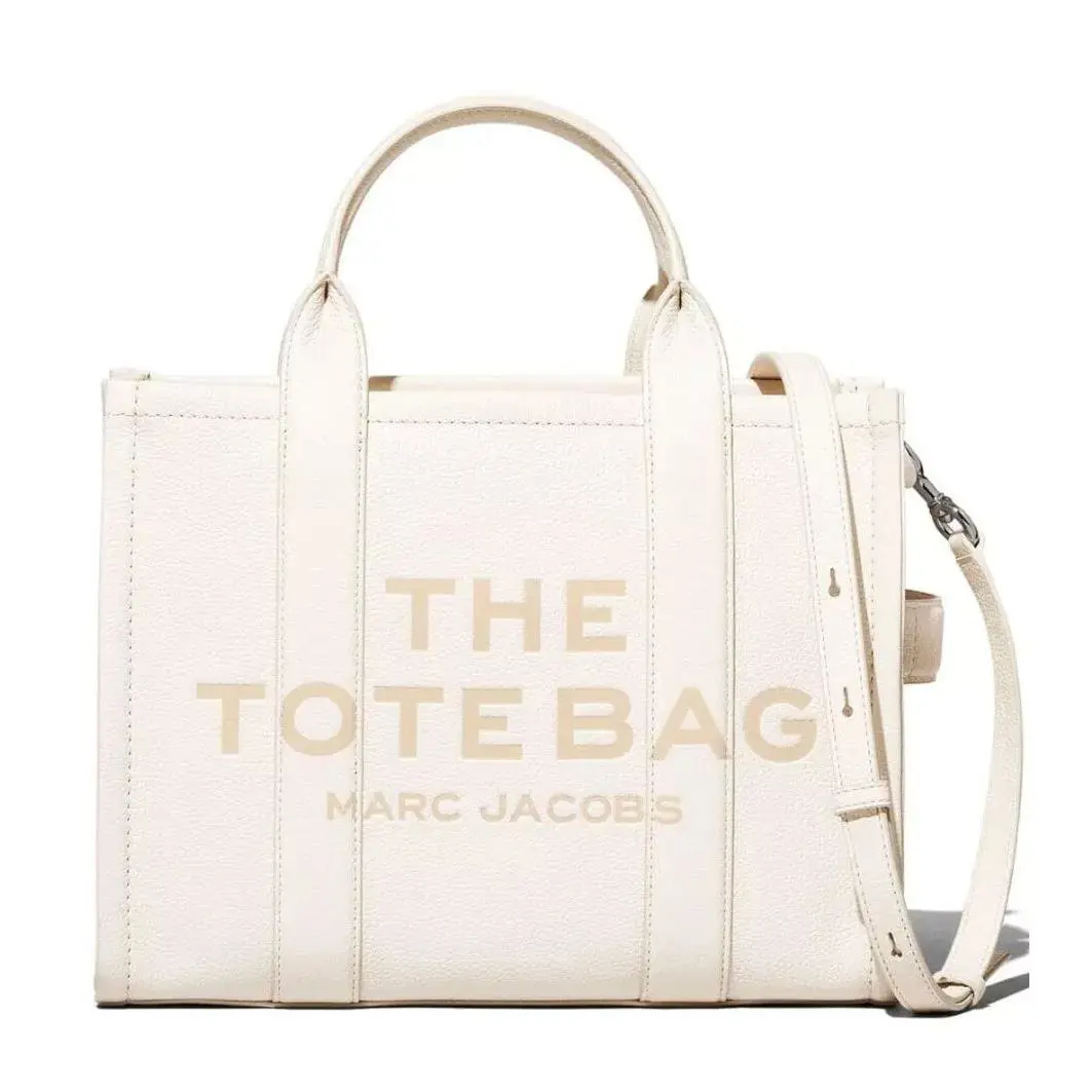 Marc Jacobs The Leather Medium Tote Bag Cotton