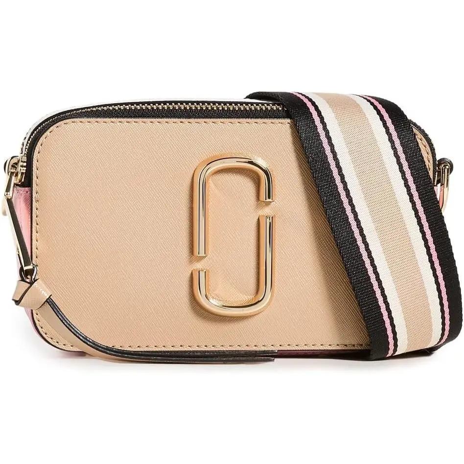 Marc Jacobs Womens The Snapshot Crossbody Bag - Sandcastle Multi