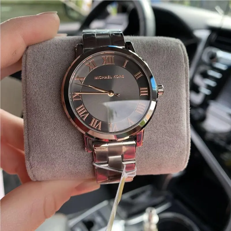 Womens Norie Watch Gray Dial Rose Gold Roman MK3559 by Michael Kors