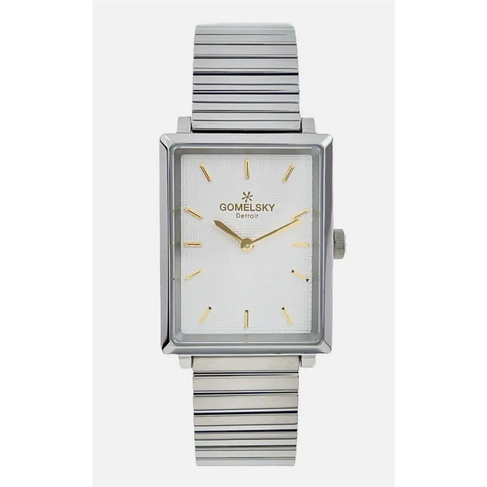Gomelsky By Shinola Shirly Rectangular Steel Quartz Watch w/ Box 2638