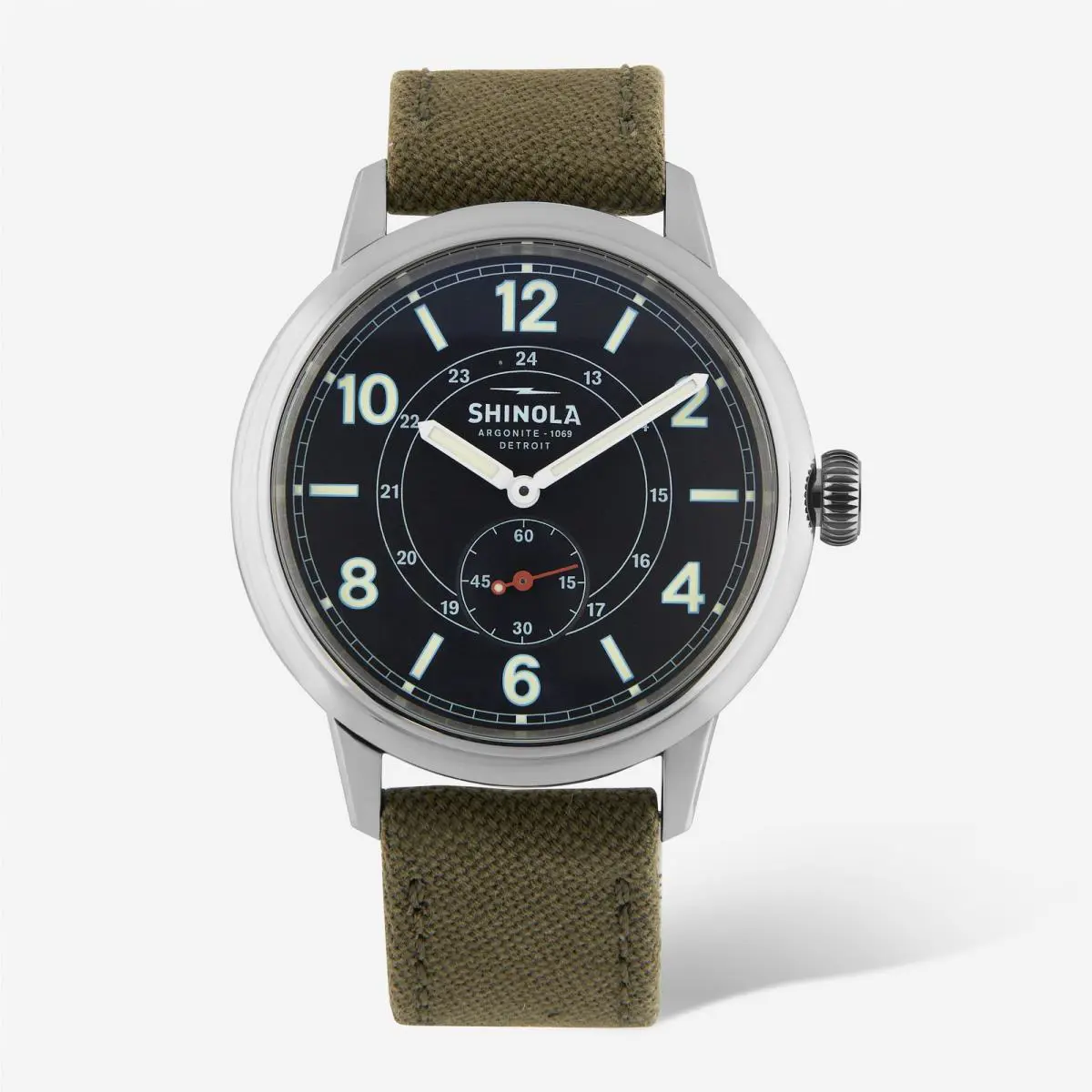 Detroit Men`s The Traveler S0120247330 Black Dial Watch 42mm by Shinola