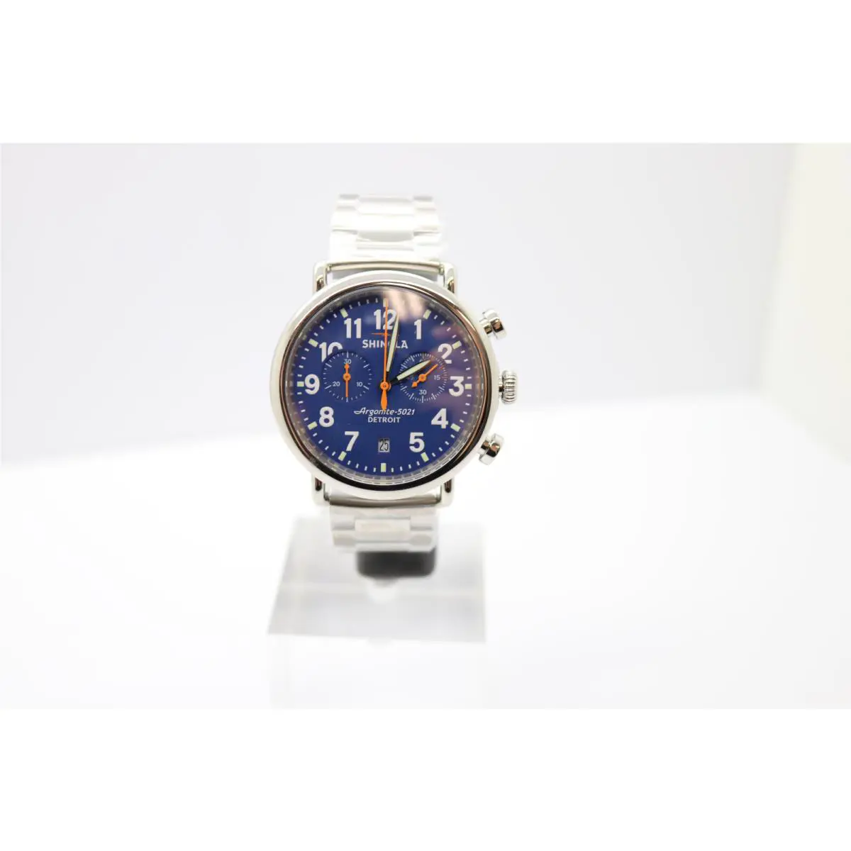 Men`s Runwell 2 Eye Chrono Bracelet Watch 41mm S0120283785 by Shinola