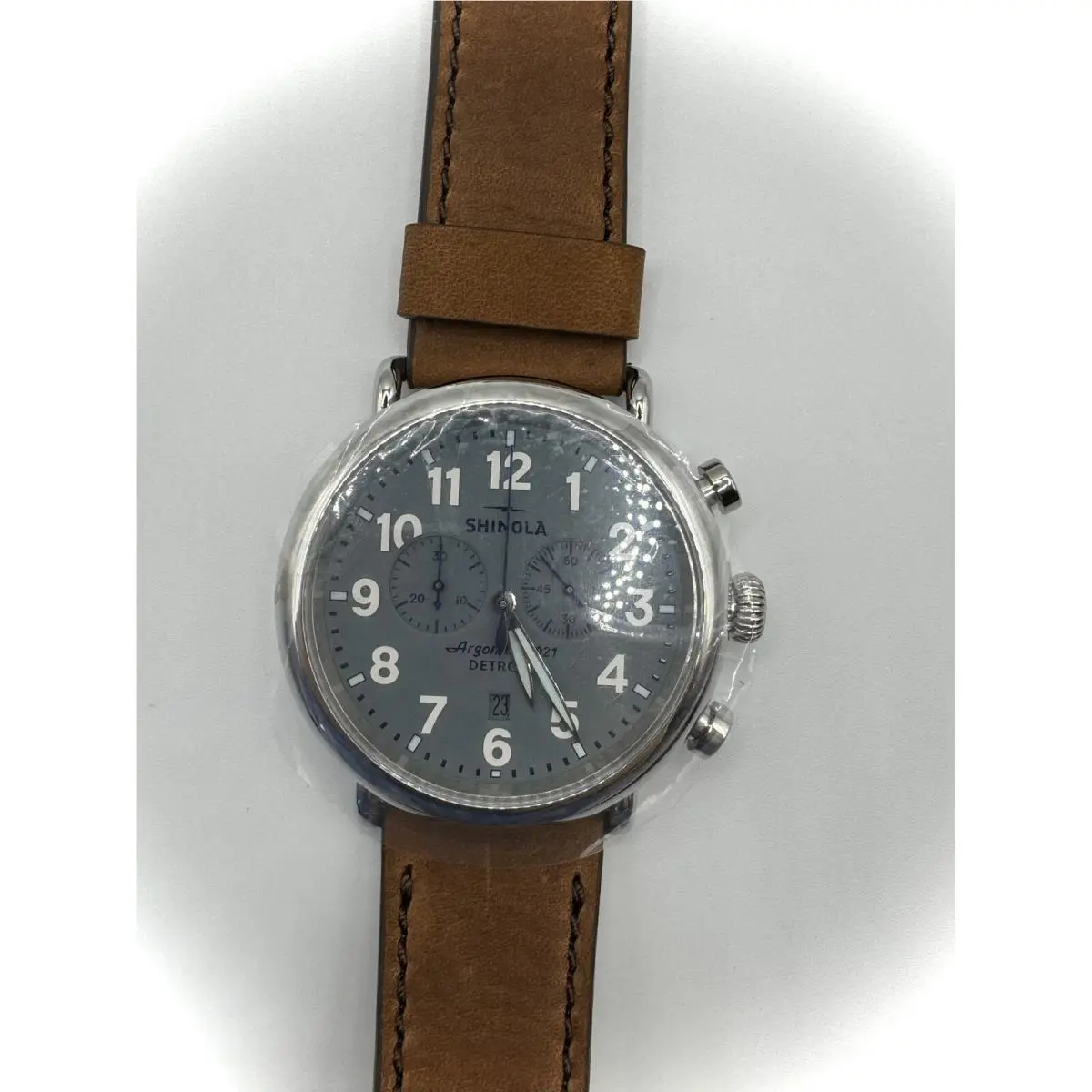 Shinola Runwell 47mm Stainless Steel Case with Blue Dial Watch S0120223879