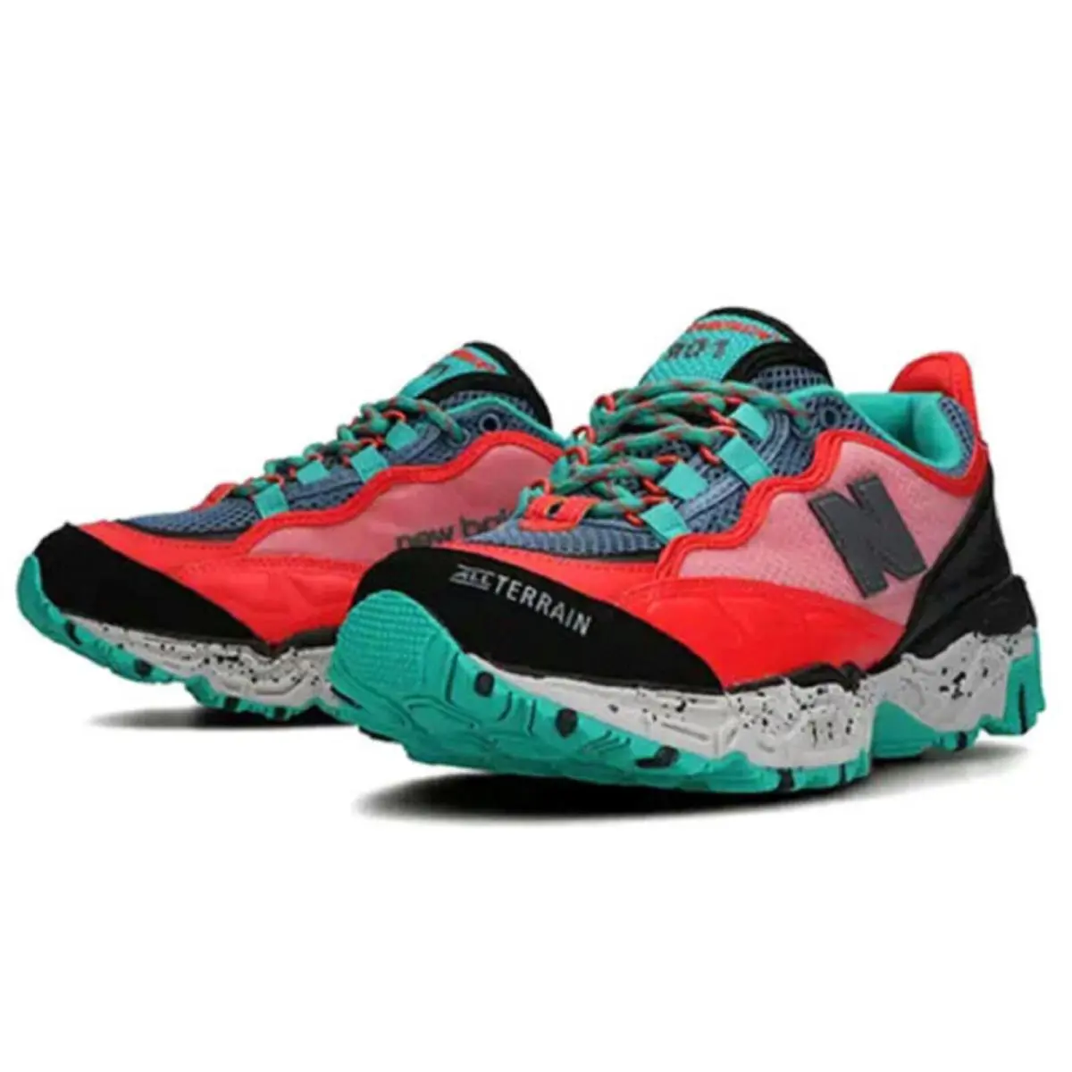 New Balance shoes - New Balance 801 - Black/Mint/Pink 3