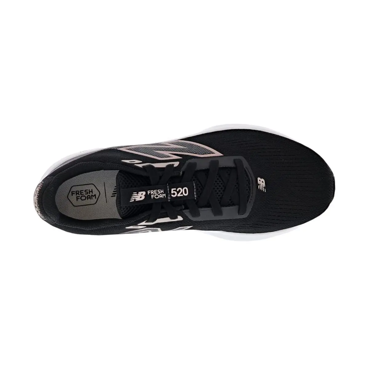 New Balance shoes - Fresh Foam 520 V9 - Fresh Foam - W520LK9 - BLACK / CASTLEROCK / METALLIC ROSE 4