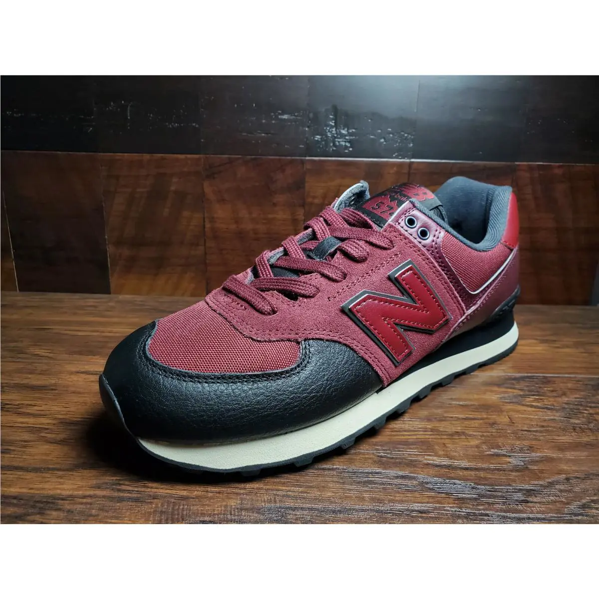 New Balance shoes - New Balance 574 - ML574LHB - Black / Burgundy 0