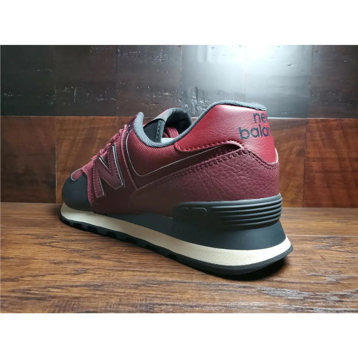 New Balance shoes - New Balance 574 - ML574LHB - Black / Burgundy 2