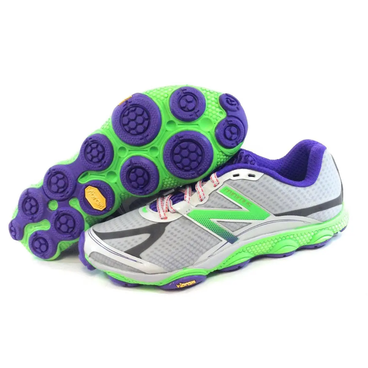 Womens New Balance 1010 PS Silver Purple Green Minimus Running Sneakers Shoes