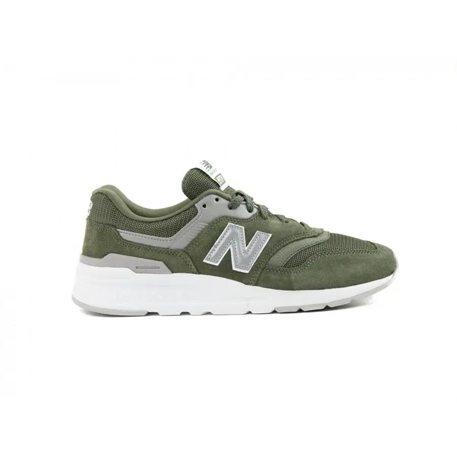 New Balance shoes - Olive Green/Silver 3