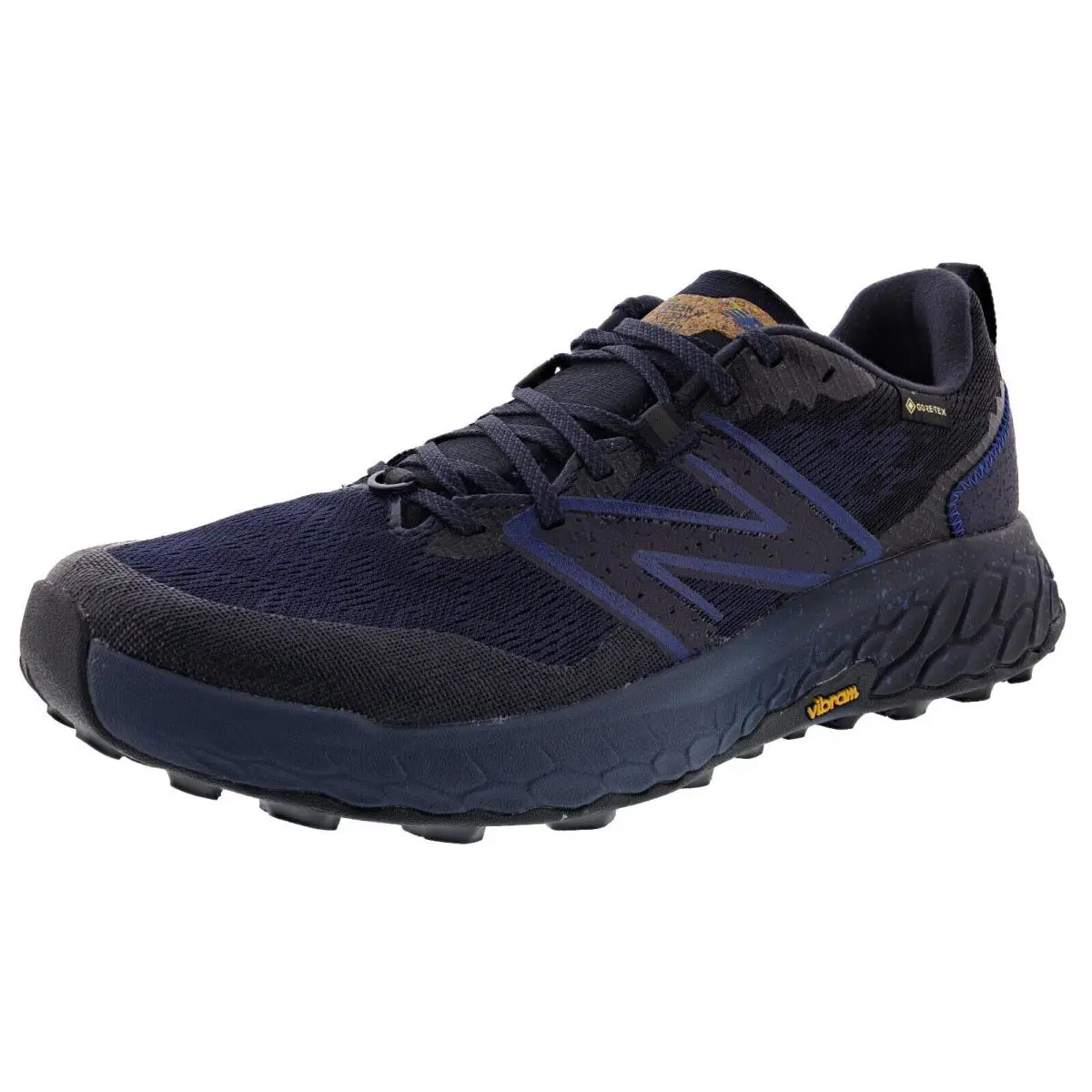 New Balance Men S Fresh Foam X Hierro V7 Gtx Medium Width Trail Running Shoes - ECLIPSE / BLUE GROOVE / NATURAL INDIGO
