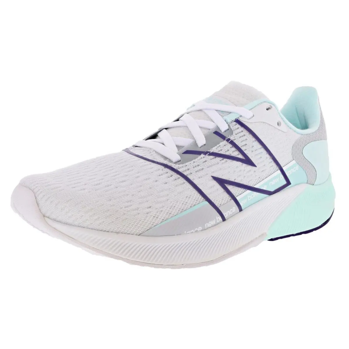 New Balance Women`s Wfcpr Fuelcell Propel V2 Cushioned Running Shoes - UV GLO / FIRST LIGHT / ECLIPSE