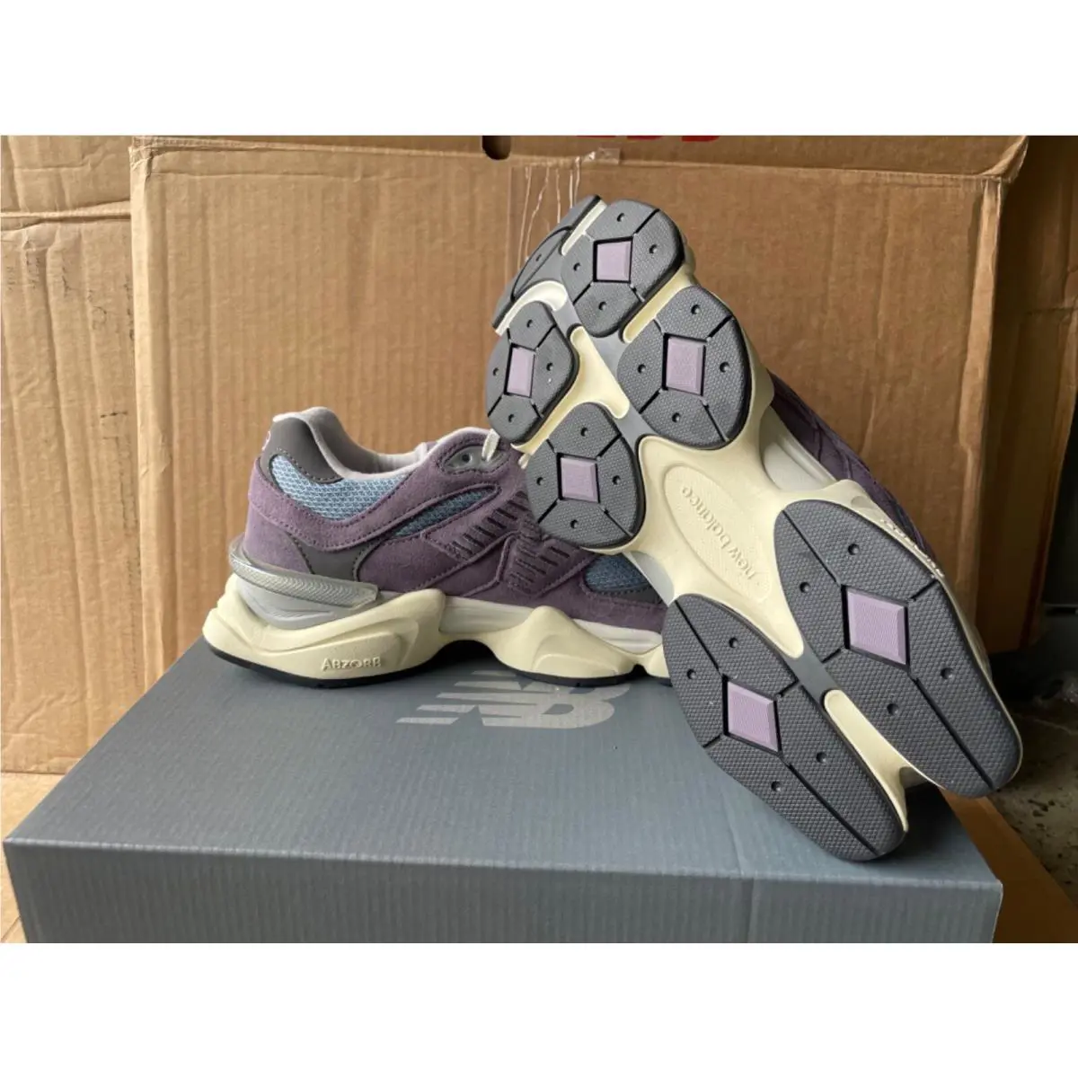 New Balance shoes - New Balance 9060 - U9060SFA - YELLOW/ORANGE, Manufacturer: Shadow/Arctic Grey/Silver Metallic 1