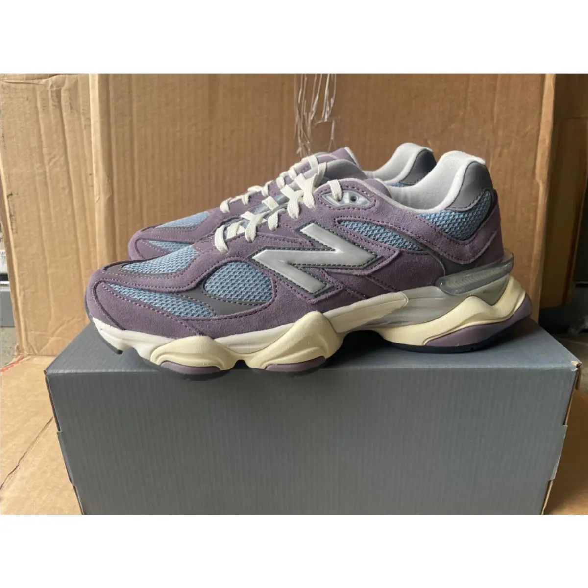 New Balance shoes - New Balance 9060 - U9060SFA - YELLOW/ORANGE, Manufacturer: Shadow/Arctic Grey/Silver Metallic 4