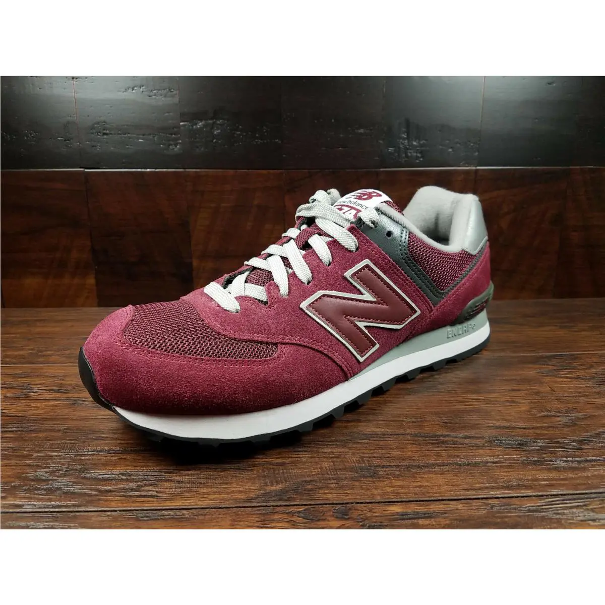 New Balance shoes - M574JBUR - M574BUR - Burgundy / White 5