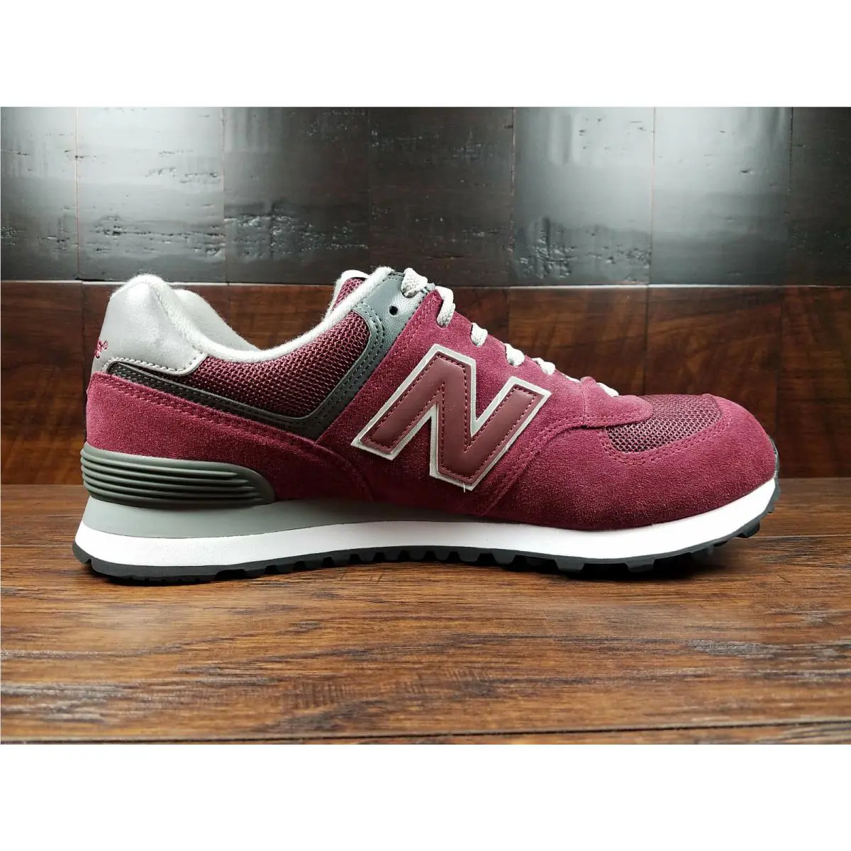 New Balance shoes - M574JBUR - M574BUR - Burgundy / White 6