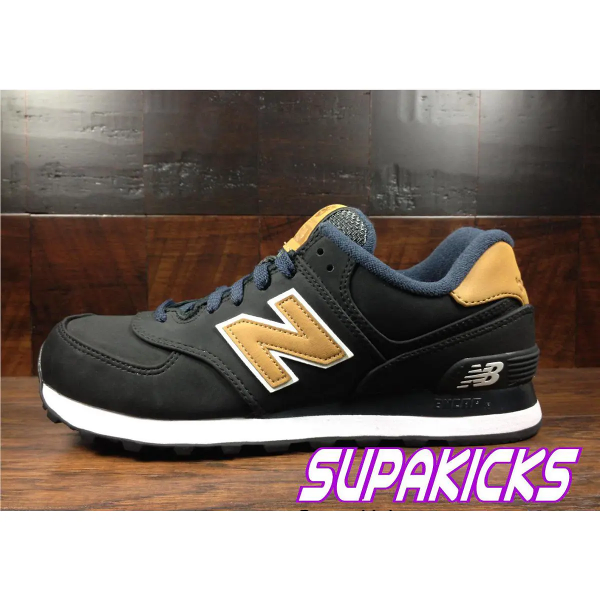 New Balance shoes - New Balance 574 - ML574SLA - Black / Wheat 4