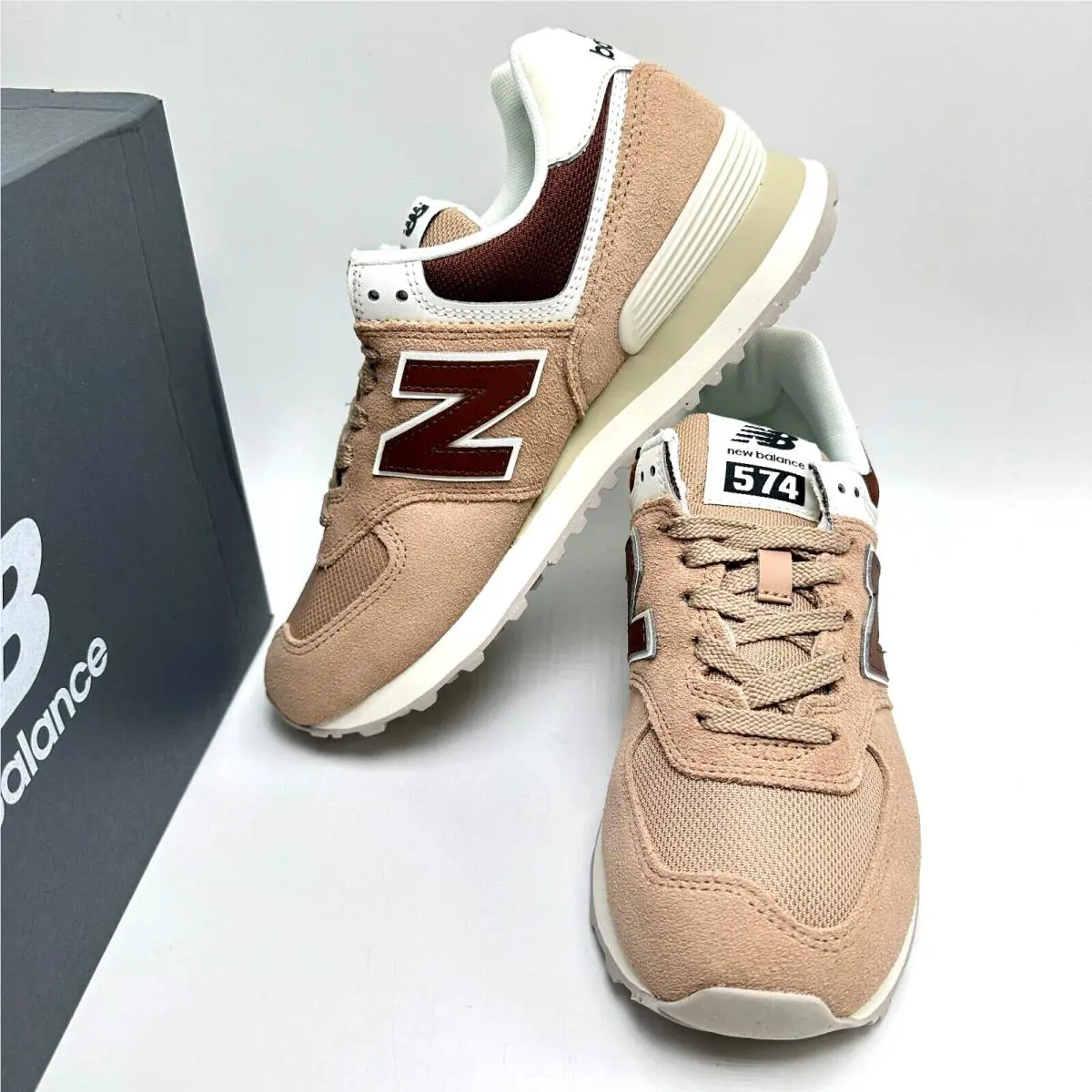 New Balance shoes - New Balance 574 - WL574DO2 - Flat Taupe/Rich Oak/Turtledove 4