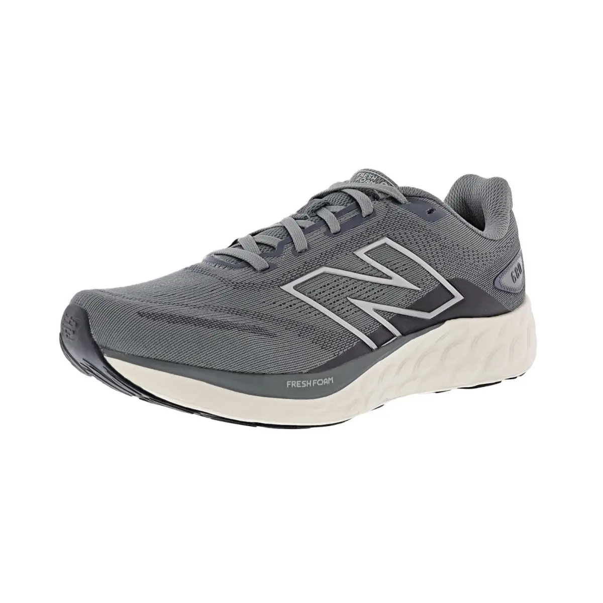 New Balance Men`s 680 v8 M680LG8 4E Wide Width Running Shoes - HARBOR GREY / MAGNET / DARK SILVER METALLIC