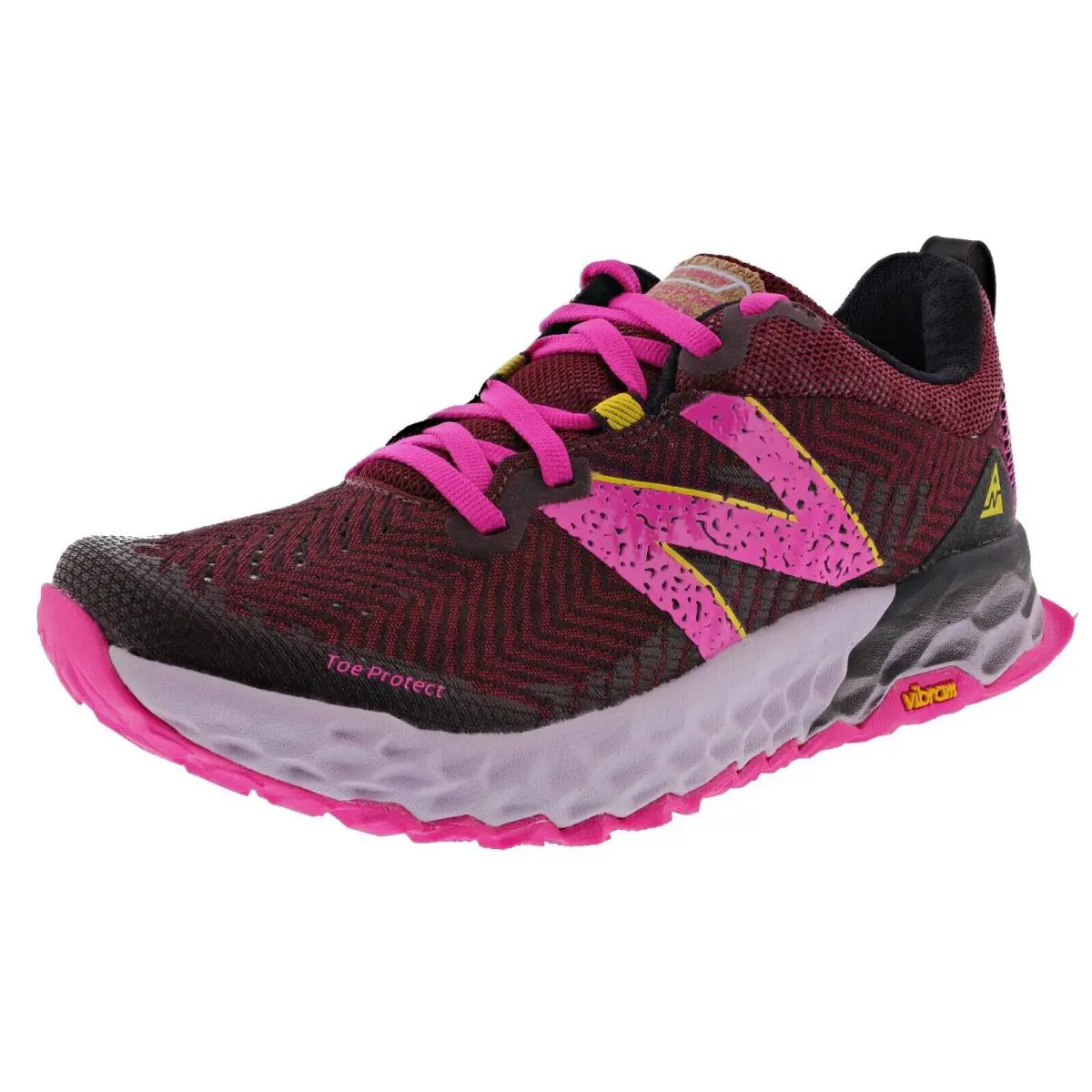 New Balance Women S Fresh Foam Hierro Wthier V6 Trail Running Shoes - GARNET / PINK GLO