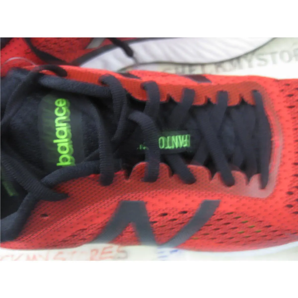 New Balance shoes - VONGO2 - PLEASE SELECT AT TOP, S:: ENERGY RED LIME MULTI 5