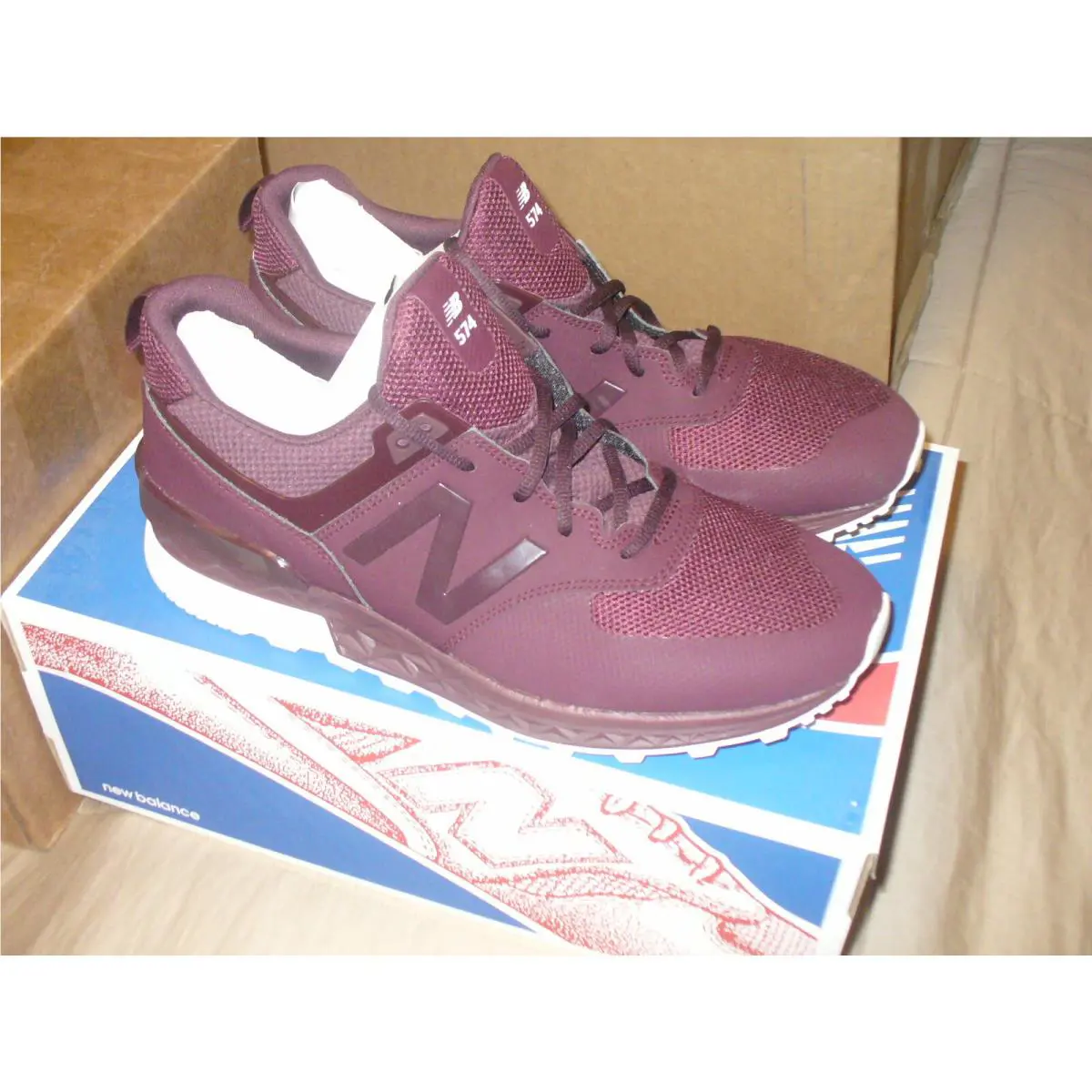 New Balance shoes - New Balance 574 - MS574SBG - Maroon 8