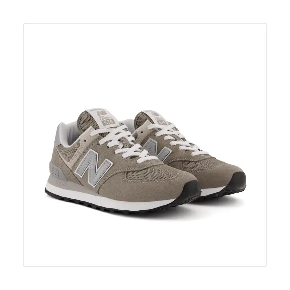 New Balance Women`s 574 Casual Shoes Grey/white