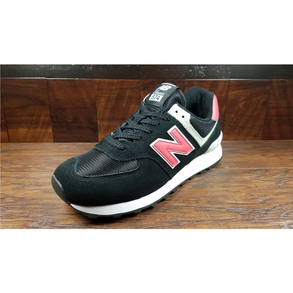 New Balance shoes - New Balance 574 - ML574SMP - Black / Pomelo 0