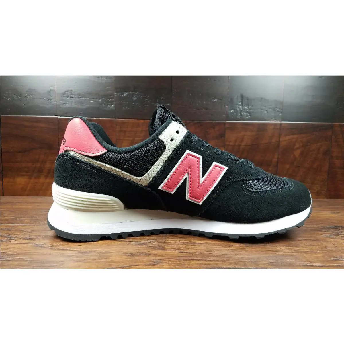 New Balance shoes - New Balance 574 - ML574SMP - Black / Pomelo 1