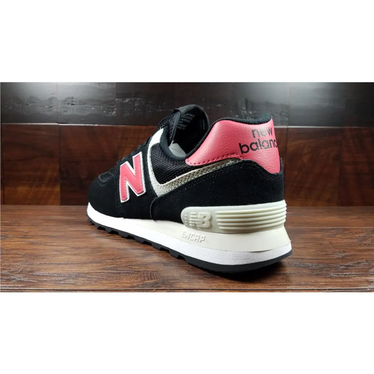 New Balance shoes - New Balance 574 - ML574SMP - Black / Pomelo 2