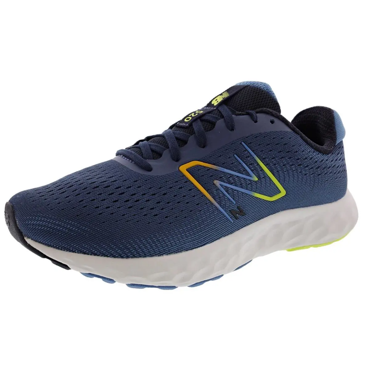 New Balance Men`s 520 v8 2E Wide Width Lightweight Running Shoes - ECLIPSE / COSMIC PINEAPPLE