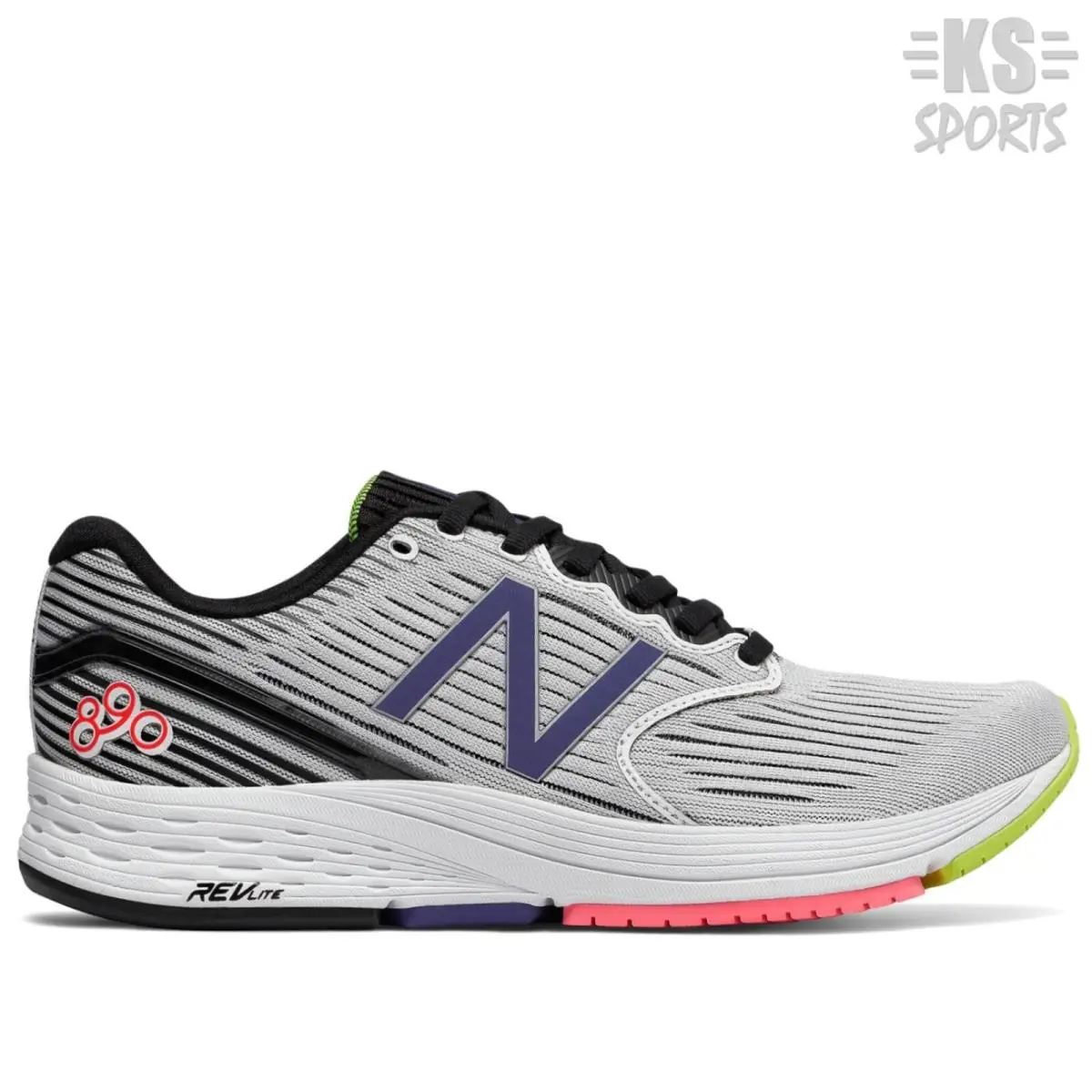 New Balance shoes - New Balance 890v6 - W890WB6 - White Munsell/Black/Blue Iris 5