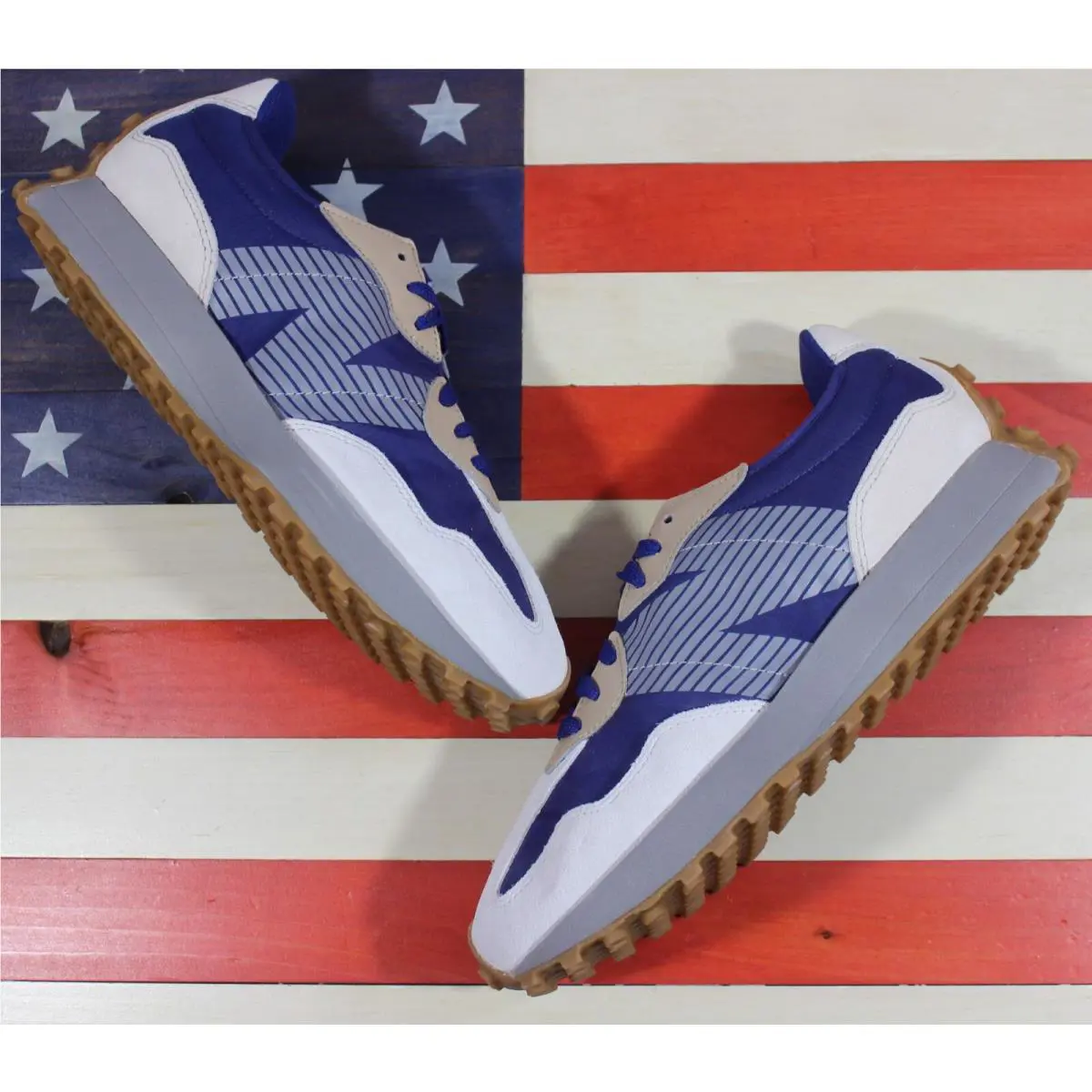 New Balance shoes - New Balance 327 - MS327CA - Blue, Manufacturer: Blue-Surf/Beige/White/Gum 14