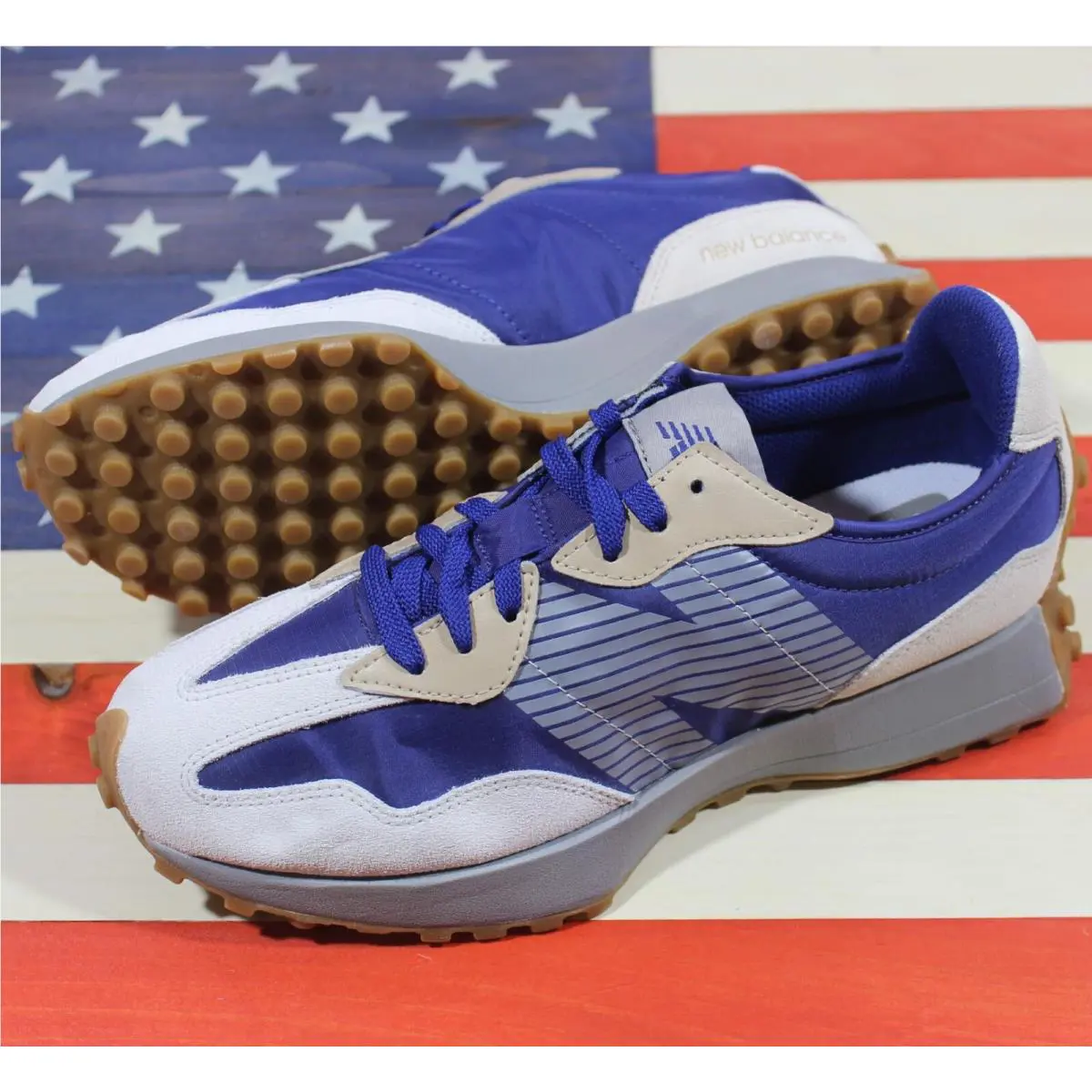 New Balance shoes - New Balance 327 - MS327CA - Blue, Manufacturer: Blue-Surf/Beige/White/Gum 18