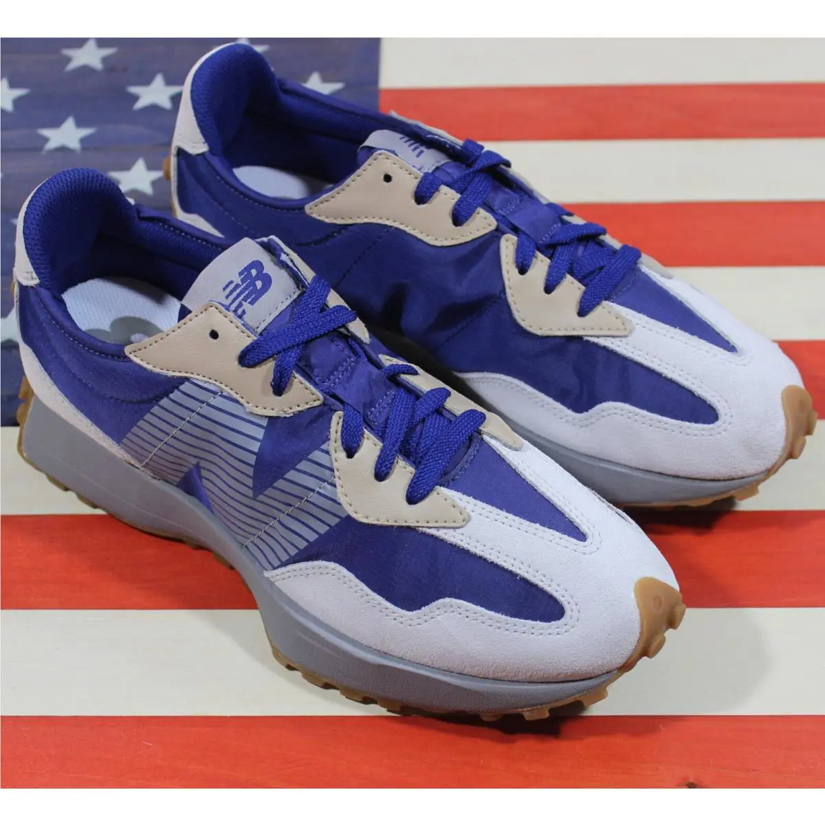 New Balance shoes - New Balance 327 - MS327CA - Blue, Manufacturer: Blue-Surf/Beige/White/Gum 20