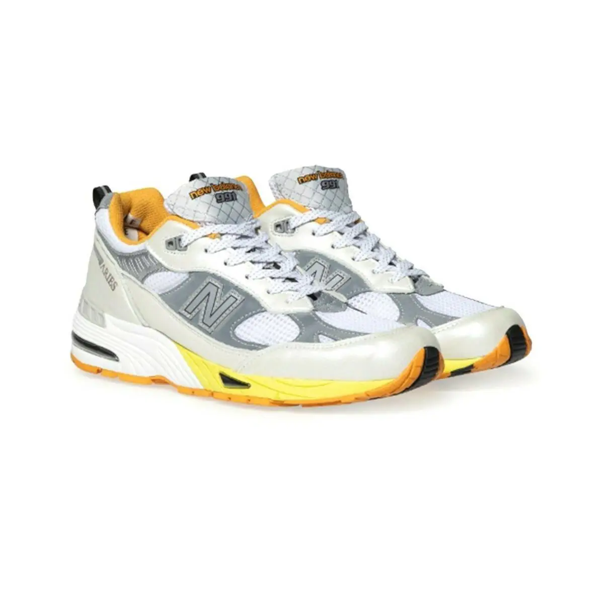 New Balance shoes - New Balance 991 - W991ARI - Pearl White / Orange/SILVER 1