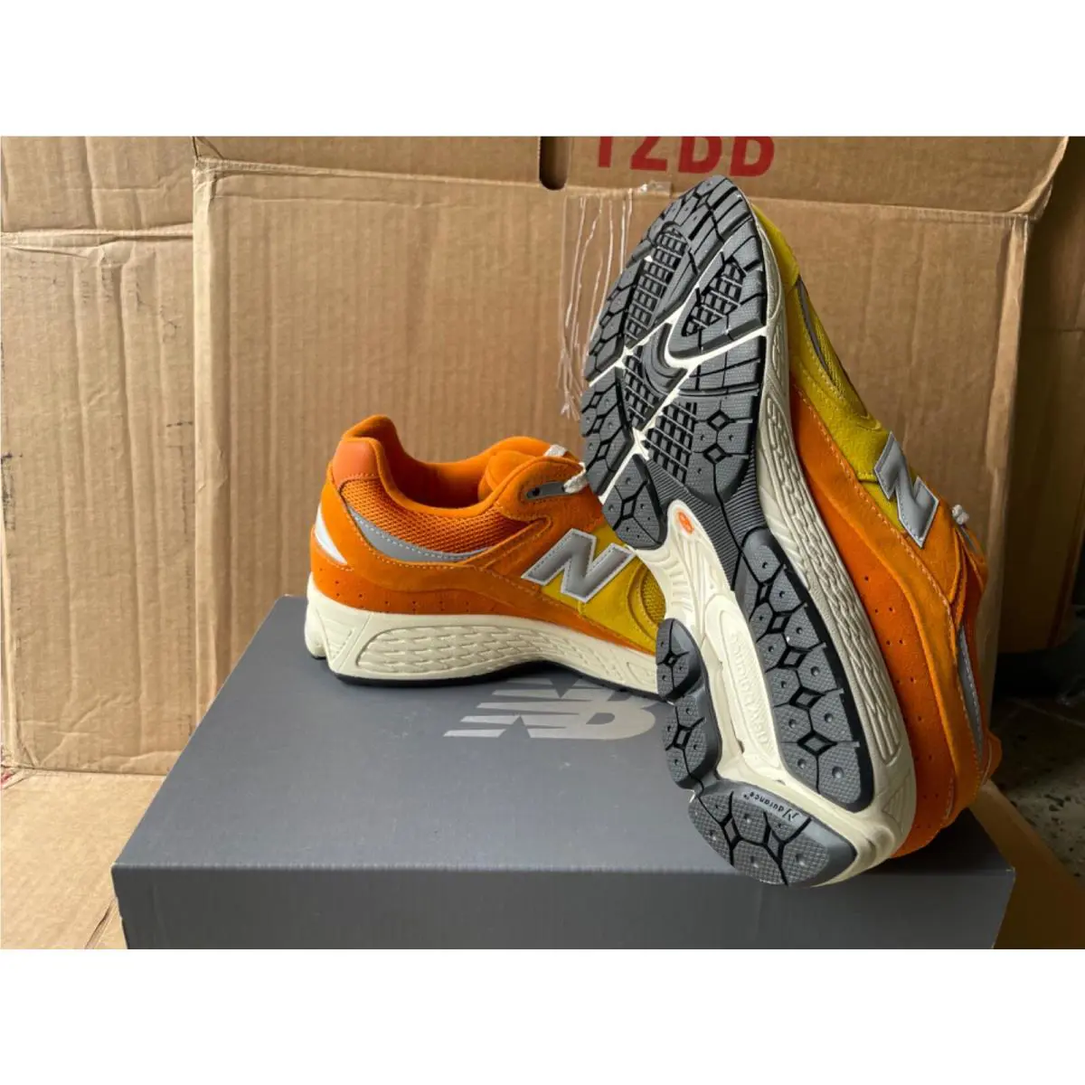 New Balance shoes - NEW BLANCE 2002R - NEW BLANCE - M2002-RPA - YELLOW/ORANGE, Manufacturer: atlantic blue/sepia/heritage blue 3