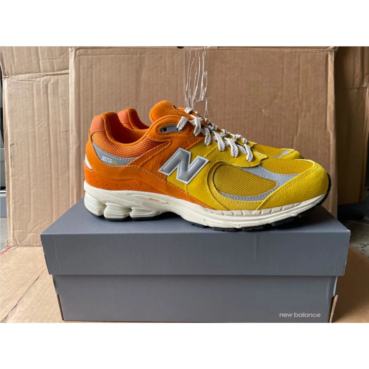 New Balance shoes - NEW BLANCE 2002R - NEW BLANCE - M2002-RPA - YELLOW/ORANGE, Manufacturer: atlantic blue/sepia/heritage blue 4