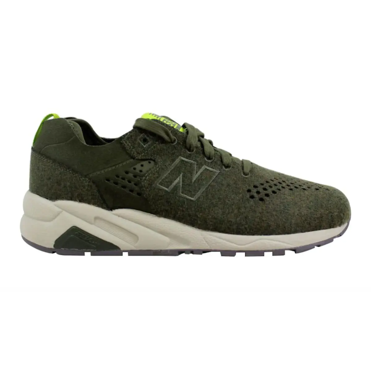 New Balance NB Men`s MRT580DF Re-engineered Wool Classics Sneakers Olive 8-11.5 - Green
